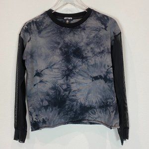 Hot Topic Tye Dye Mesh Sleeve Top